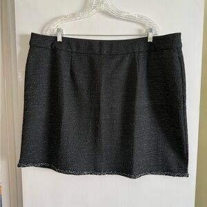 Lane Bryant Black Sparkle Skirt Sz 22